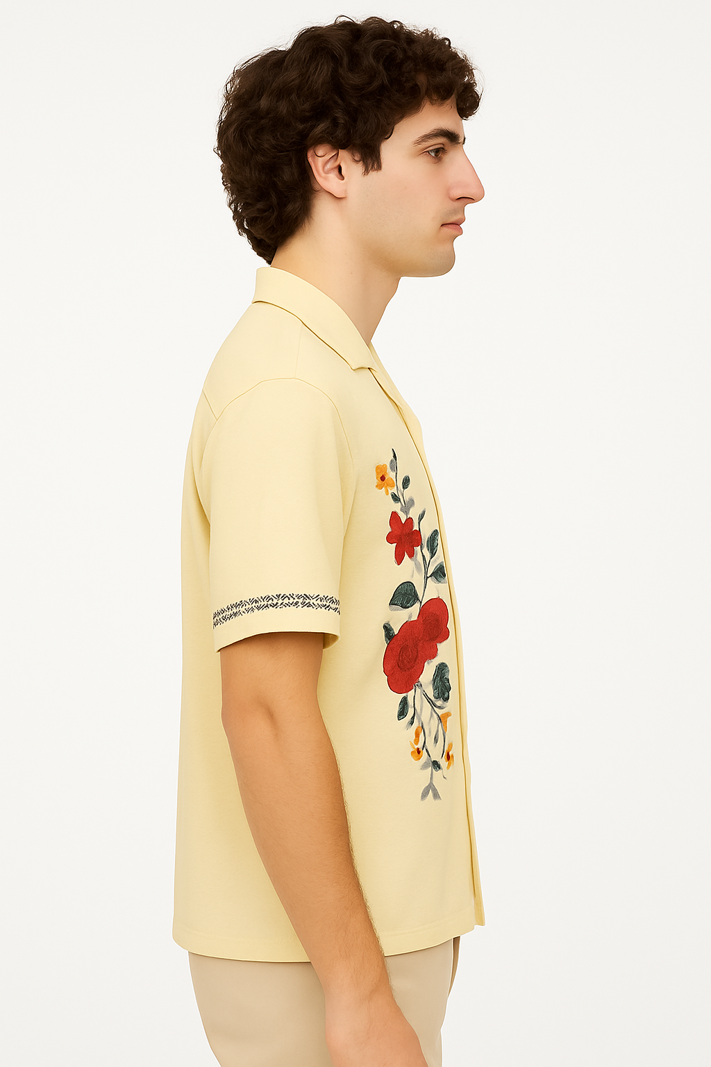 Victor – Sommerbluse Med Borduurbloemen