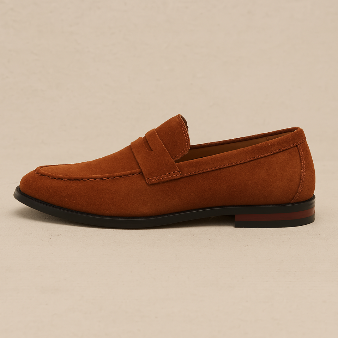 Elegante Mænds Loafers i Ruskind