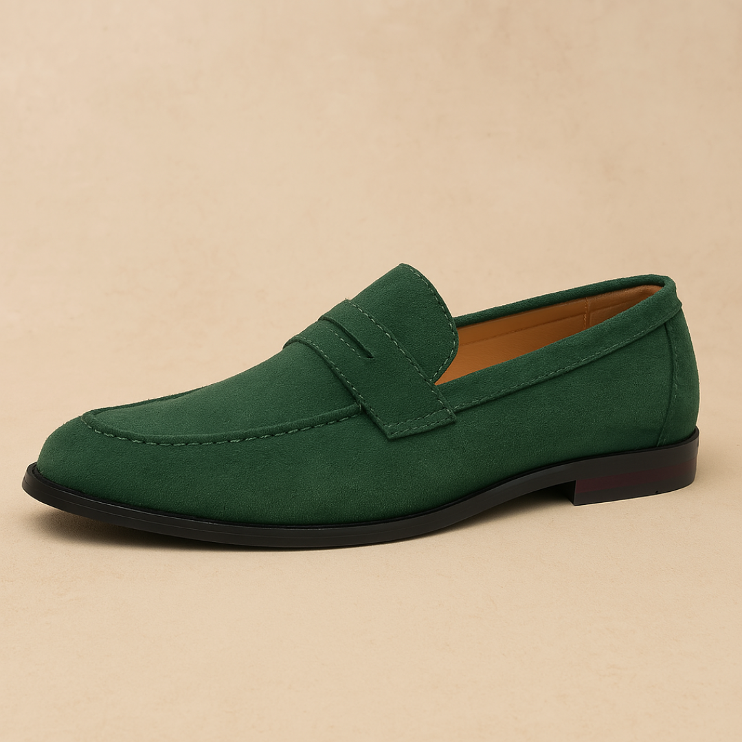Elegante Mænds Loafers i Ruskind