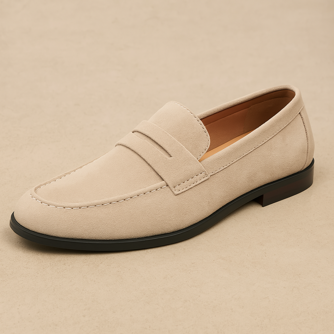 Elegante Mænds Loafers i Ruskind