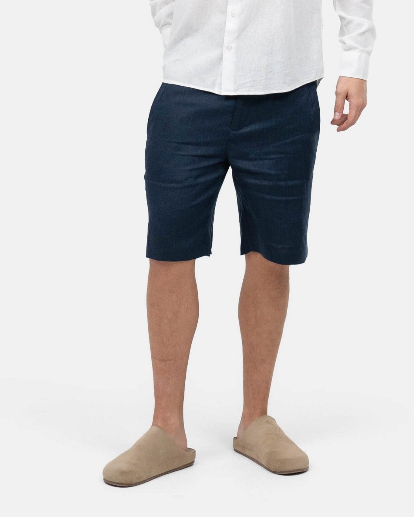 Nikolaj Komfortable Hør Shorts