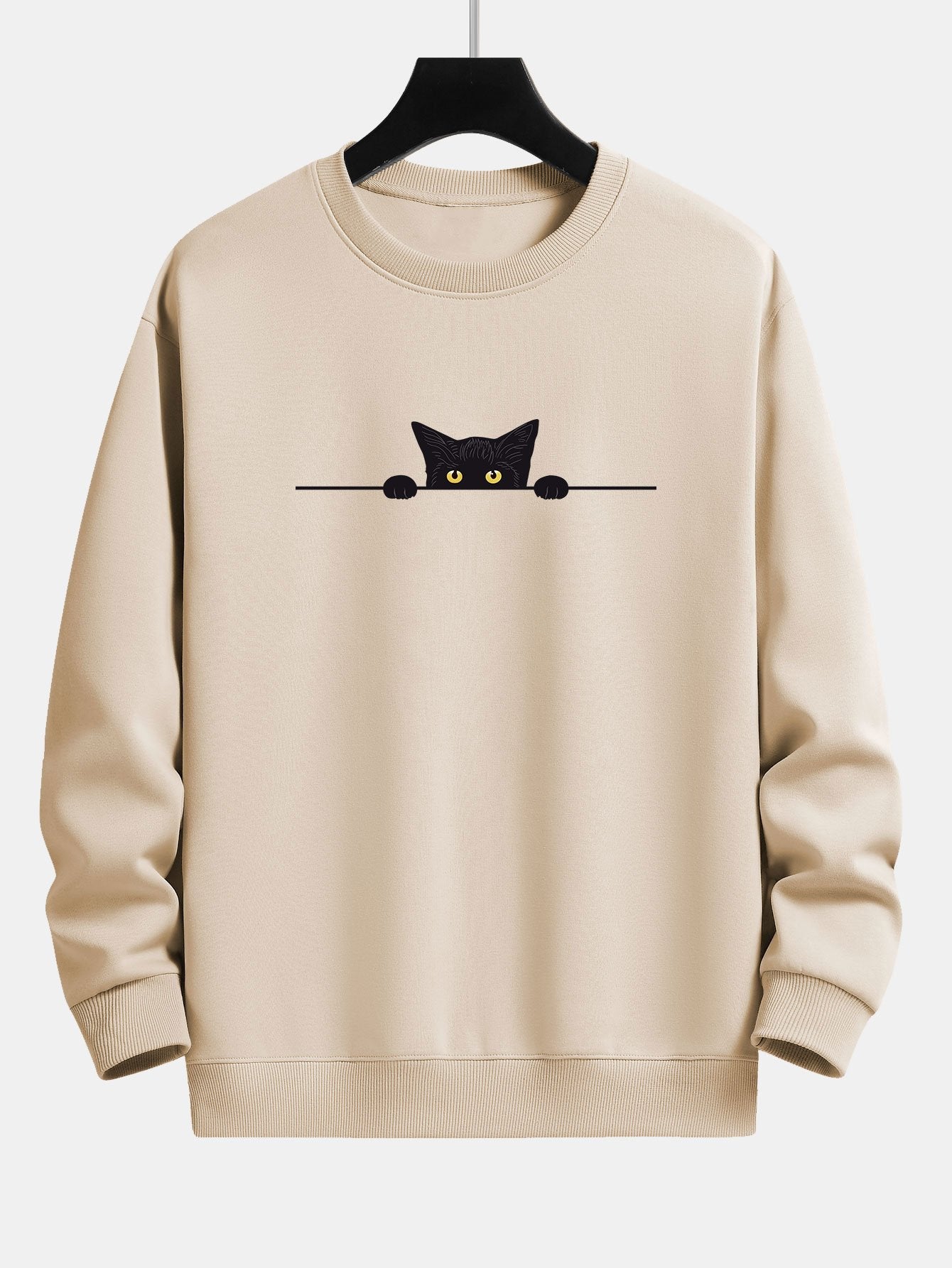 Sort Kat Sweatshirt Til Sommer Stylish