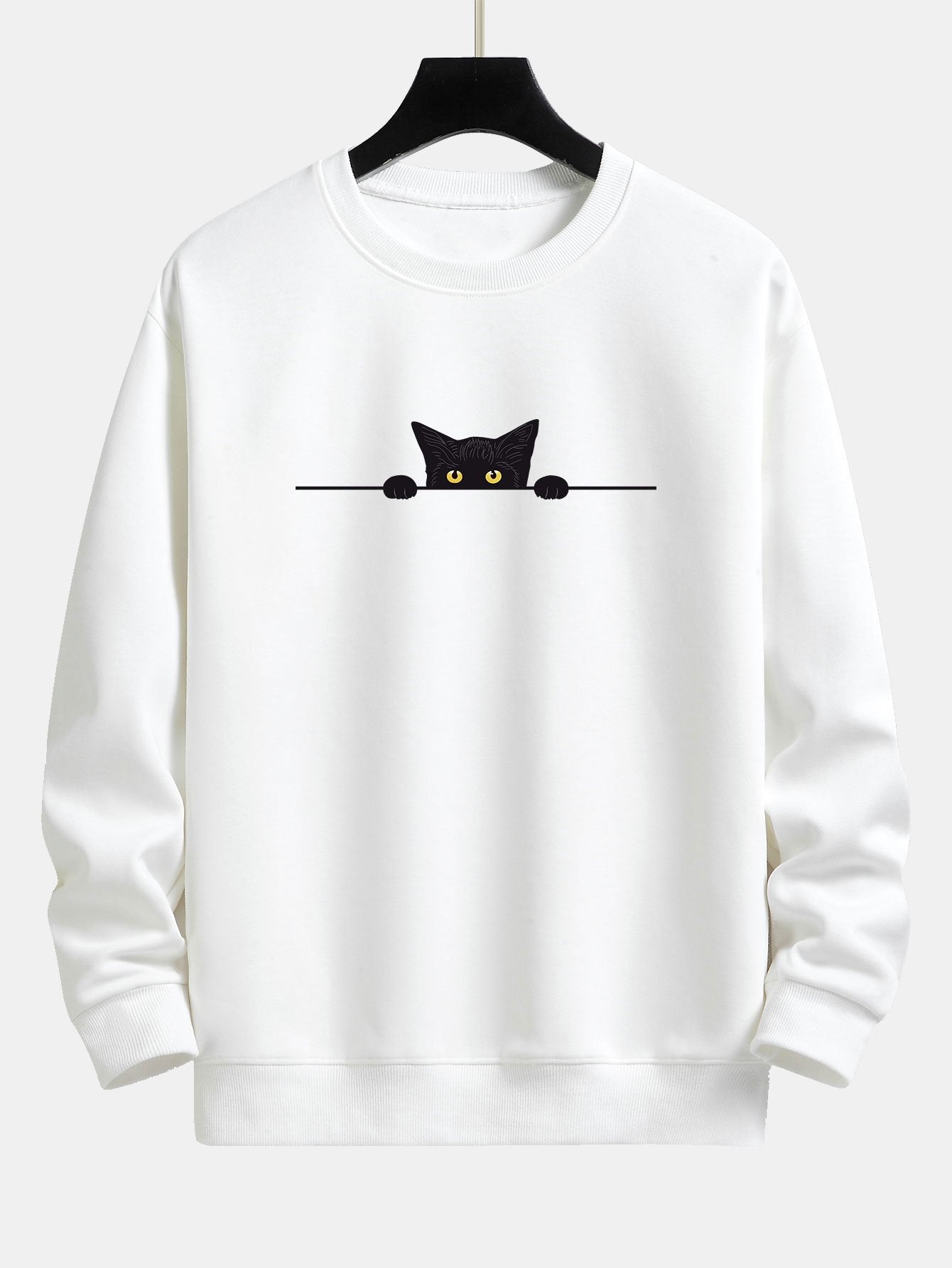 Sort Kat Sweatshirt Til Sommer Stylish
