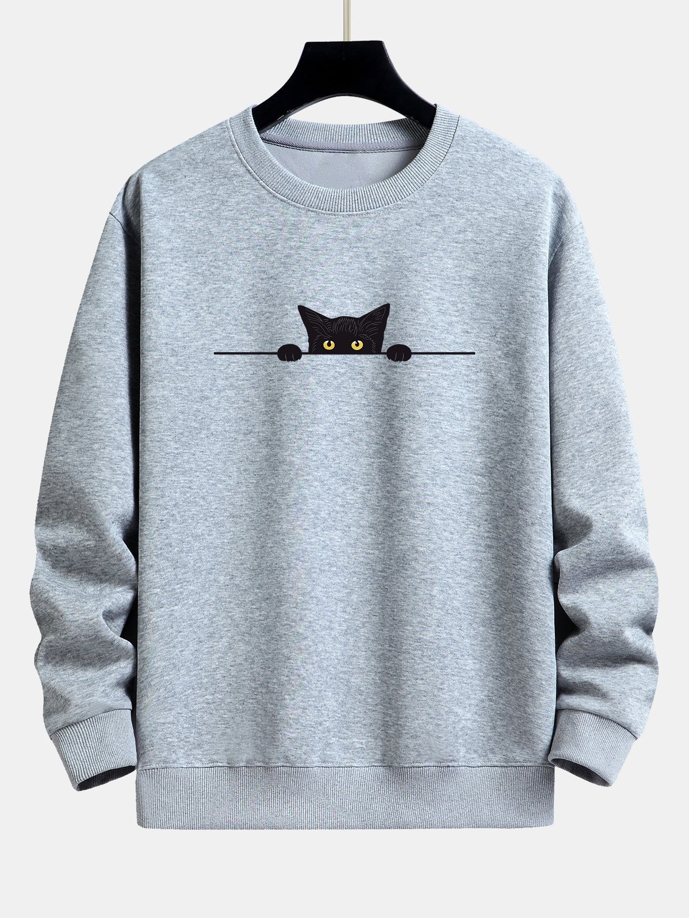 Sort Kat Sweatshirt Til Sommer Stylish