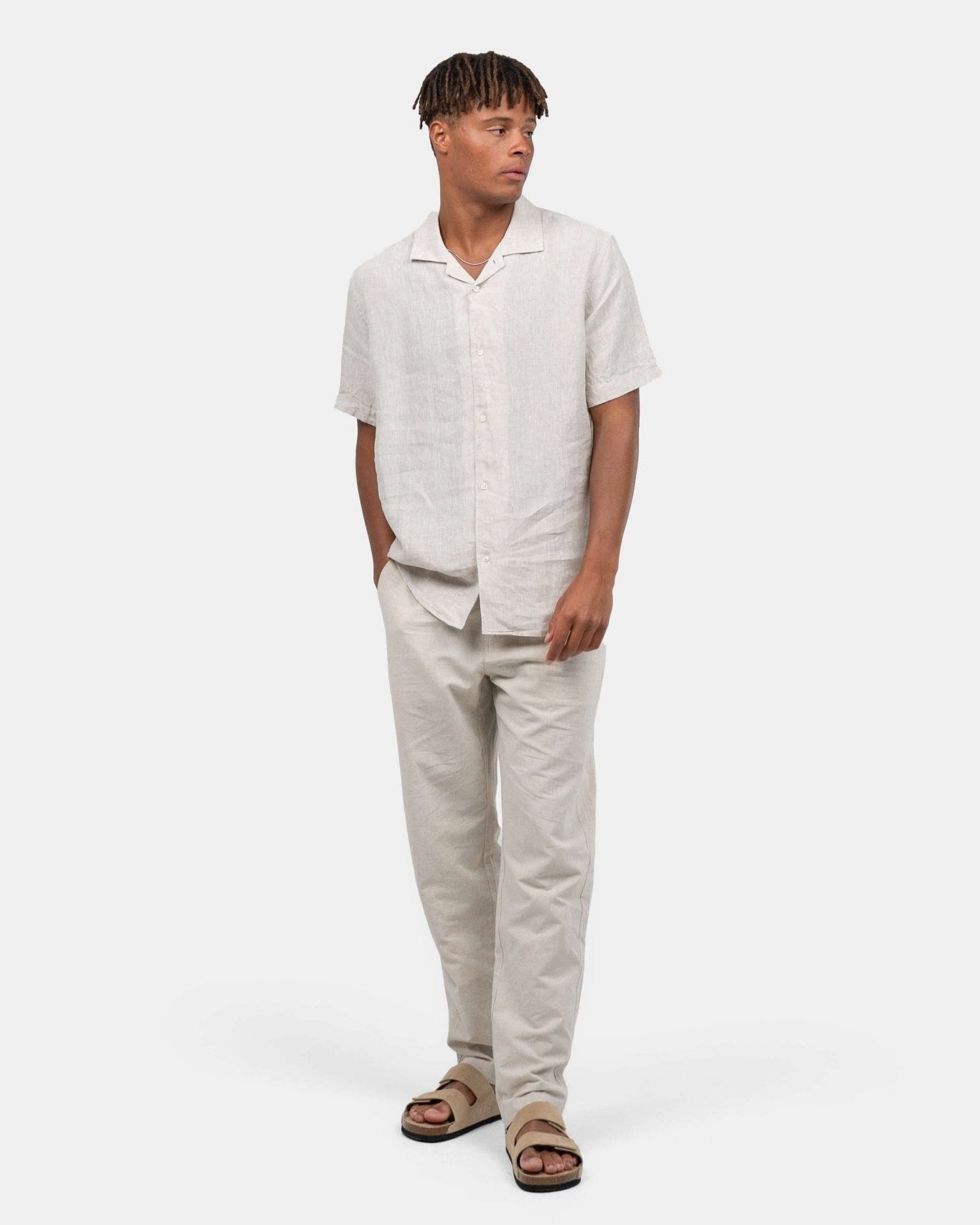 Frederik Beige Hørbukser Til Sommer
