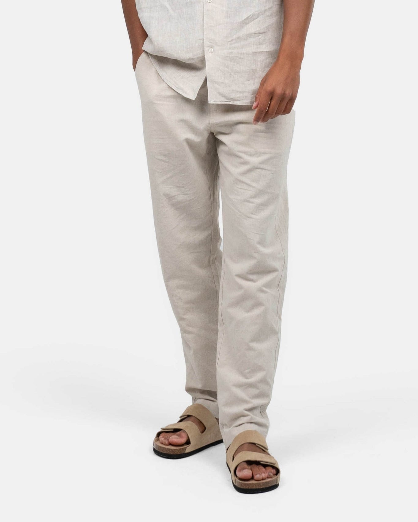 Frederik Beige Hørbukser Til Sommer