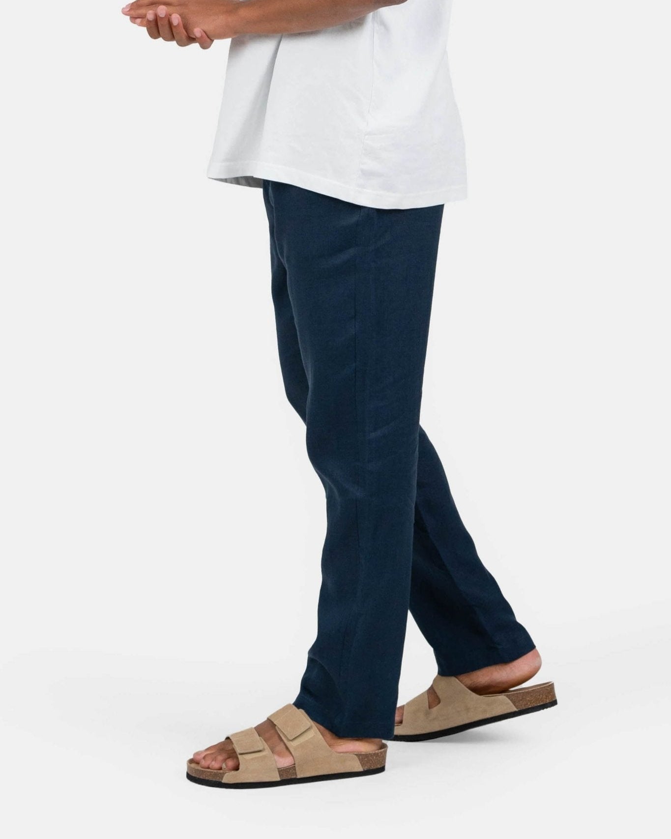 Johan Elegant Marineblå Sommerbukser