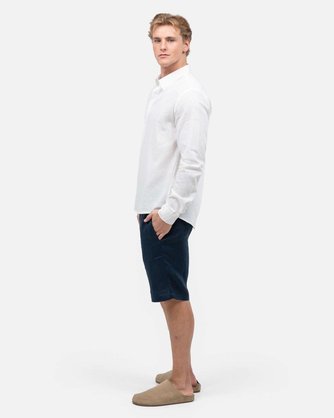 Nikolaj Komfortable Hør Shorts